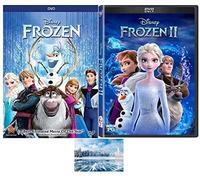 Disney's Frozen DVD Double Feature One 1 & Two 2 Includes Frozen Glossy Print Art Card