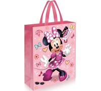 Disney's Iconic Minnie Mouse Tote Bag (33cm x 27cm) - Vibrant, Multicolor & Stylish Travel Essential - Perfect for Disney Lovers - 1 Pc