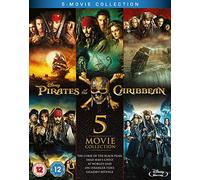 Pirates Of The Caribbean - 1 to 5 Movie Collection Blu-Ray [2017]