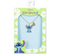 Disney's Stitch Purple, Blue And Gold Enamel Necklace