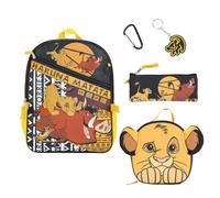 Disney's The Lion King 5-Piece Backpack & Lunchbox Set, Disney Hakuna Matata, One size