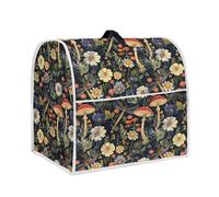 DISNIMO Mushroom Dasiy Floral Stand Mixer Cover for 6-8 Quart Mixer Washable Home Kitchen Appliance Cover, Kitchen Decorations Universal Dust Proof Mixers Protector with Top Handle and Pockets