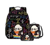 DISNIMO Panda Backpacks for Boys 1-3 Years Old 3 Piece Set with Cooler Lunch Bag Pen Pouch Mini Backpacks for Preschool Back to School Mochila Infantil