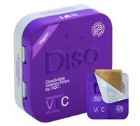 Diso® Vitamin C Supplement | High Strength Dissolvable Strips with Elderberry & Zinc | Vegan Alternative to Vitamin C Tablets & Gummies | Immunity, Antioxidant & Collagen Support | 30 Days