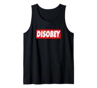 Disobey Anti Establishment Revolution They Live Disobedience Tank Top