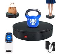 Disogafil 360 Rotating Platform, 12.6 Inch /32cm Motorized Electric Turntable, 350lbs Capacity Motorized Rotating Display Stand with Remote, Heavy Duty Photography Turntable for Human/Product