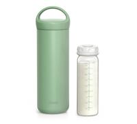 DISONCARE 270ML Breastmilk Cooler for Commuting & Short Outings, Keeps Breast Milk Below 10° for Up to 12 Hours at 30°, 75mm Slim Design, No Ice or Gel Packs Needed(Green)