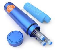 DISONCARE Odyssey 60H 3 Insulin Pens Cooler Travel Case Medication Cooler for Travel TSA Approved Diabetic Insulina EpiPen Carry Case Medicine Travel Cooler Bag Ice Pack with Medical Alert Tag(Blue)