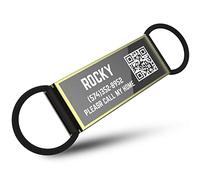DISONTAG QR Code ID Tags for Dog Photo Personalized Free Online Pet Profile Large Picture Display-Modifiable-Privacy Control-No APP Required(23 * 58mm)