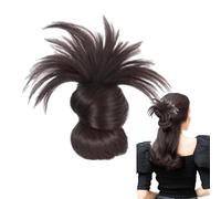 Disordered Bun - Claw Bar for Disordered Bun | Natural Hair | Comfortable Hair Extensions | Women Postiches | Travel | Evenings | Occasional Style | Elegant Look