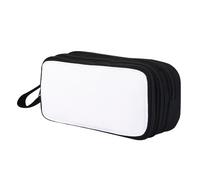 Dispalang 2PCS Custom Pencil Case Pen Holder Sublimation Blanks Pencil Pouch Bag Heat Transfer Printable Insert for School Office Arts&Crafts(Black)