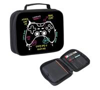 Dispalang Small Book Pouch Gamer Bibble Case Church Bag Cover Portable Gaming Book Sleeve for Adults and Children, Game4, S