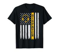 Dispatch 911 American Flag Headset Patriotic T-Shirt