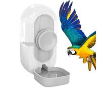 dispensador de agua del alimentador de aves -Comederos de jaula de aves y bobinas| Contenedor de alimentos automático claro - Accessories de jaula de dispensadores de alimentos para loros