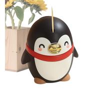 Dispensador De Palillos De Dientes - Lindo Pingüino Suministros De Almacenamiento Semi-Automático - Soportes Decorativos Para Palillos De Dientes, Para Cocina, Comedor, Sala De Estar, Viajes, Camping,
