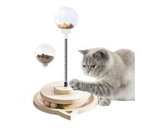 Dispense Cat Toy, Cat Delicious Treat Ball Cat Toy, Cat Therapy Dispenser, Portable Cat Puzzle Slow Feeder, Outdoor Dog Toy with Roller Track, Food Dispensing Toys, Pet Food Balls, Boredom Pet