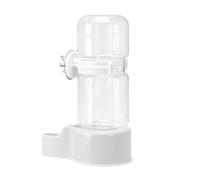 Dispenser for bird cages, automatic drinking trough without dirt, self-flowing drinking station, design to prevent dirt, monitoring tool for transparent reservoirs, for setting up a