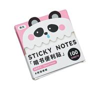 Dispenser Memo Sheets for Written Notes, Panda | 100-Sheet Dispenser Box, Sheet Presented At the Opening, Short Messages and Keywords for Desk Organization