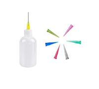 Dispensers Applicator Bottles Set, 50ml Dispensing Bottles With 6 Pcs Tapered Dispensing Needles for DIY Quilling, Acrylic Painting, Oiler Bottle, Craft, Artwork Hobbies