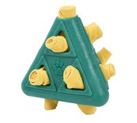 Dispensing Dog Toy, Pyramid Shape Teething Cleaner, Bite-Resistant Puzzle Toy fo Small, Medium, and Large Dogs 5.28x4.72x4.72 inches, Interactive Pet Chew Toys for Training Play