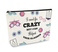 Dispensing Opticians Gift Optometrist Gift for Women Makeup Bag Ophthalmologist Gift Eye Doctor Gift Cosmetic Bag Optician Gift Zipper Travel Bags Thank You Gift for Dispensing Opticians Birthday Gift