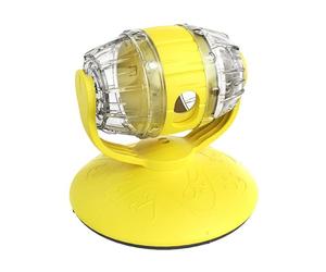 Dispensing Toy - Interactive Slow Feeder | Rolling Beer Barrel Game - Adjustable Dispenser for Cat Food, Mental Enrichment, Indoor Home Stimulant, Orange