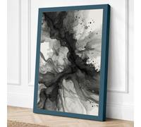 Dispersing Form Abstract Canvas Wall Art Print 18x12 Inch (46 x 30 cm)