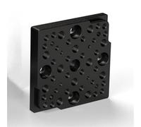 Displacement Slide Adapter Plate, Matrix Multi-Hole Plate, 63.5x63.5x10MM Optical Breadboard, for Optical Experiments, with M2 M3 M4 M6 Threaded Hole(63.5MM)