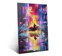 Displate - Metal Poster - Wall Art - Cyberpunk 2077 - Phantom Liberty by Valeriia Reflection - Size M - 32 x 45 cm Matt