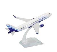 Display Airplane 15CM 1:400 For India IndiGo Airlines A320 320 Plane Model With Base Alloy Aircraft Static Aircraft Model for Gift