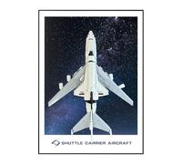 Display Board for Lego Shuttle Carrier Aircraft 10360 - Cosmic Backdrop for Space Shuttle & Airplane Models - Aviation & Space Décor for Adults - Collector Gift (Board Only, 36"x26")