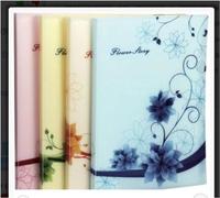 Display Book - Pack of 2 "Flower Story/Flower Design" A4 Project Presentation Display Book 20 Pockets - Random Colours