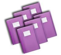 Display Book - Premium Quality 104 Pockets A4 Display Book Folder 208 Sides Flexi Cover Presentation Folder by Arpan (Purple - Pack of 6)