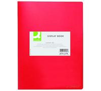 Display Book Q-CONNECT PP A4 380 Micron 10 Pockets Red/Document Archiving/Type-10 Pockets/Kind-Top Open Pockets/Index-N.a. / Pockets-N.a. / Material-PP/Dividers-N.a. / Coating-N.a.