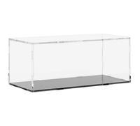 vidaXL Acrylic Display Box - Transparent and Clear Protective Display Case for Collectibles, Toys, Models and Crafts, Easy to Assemble, 34x16x14cm