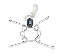 Display Buddie Adjustable Wall Plate Hanger - Secure For Oval Square Round Rectangle Wall Display - Steel - Silicone Hooks - Small 9"-13" up to 8 lbs