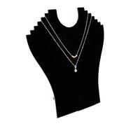 Display Bust Black, Jewelry Necklace Display, Flannel Necklace Pendant Chain Black Jewelry Display Stands Jewelry Bust Display Stands Hanger Holder Rack