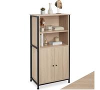 Display Cabinet Doncaster - open shelving, 2 cupboards, adjustable shelves