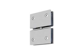 Display Cabinet Glass Door Hinge 360 ° Rotary Clip Shower Room Bathroom Clip Heaven Earth Upper Lower Door Shaft(UT-1001)