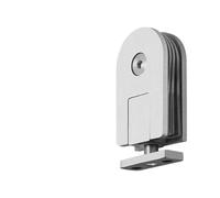 Display Cabinet Glass Door Hinge 360 ° Rotary Clip Shower Room Bathroom Clip Heaven Earth Upper Lower Door Shaft(RT-1001)