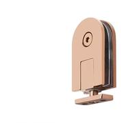 Display Cabinet Glass Door Hinge 360 ° Rotary Clip Shower Room Bathroom Clip Heaven Earth Upper Lower Door Shaft(RT-1006)