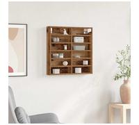 vidaXL Display Cabinet Old Wood 60 x 8.5 x 58 cm Engineered Wood