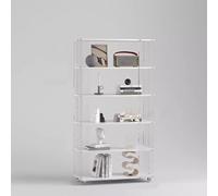 Display Cabinet Storage with Glass Doors, Corner Curio Cabinet for Collectibles, Dining Room China Cabinet, Bookshelf Showcase for Living Room, Multi-Purpose Storage Solution
