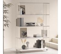 Display Cabinet Storage with Glass Doors, Corner Curio Cabinet for Collectibles, Dining Room China Cabinet, Bookshelf Showcase for Living Room, Multi-Purpose Storage Solution