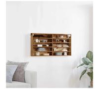 vidaXL Display Cabinet Old Wood 100 x 8.5 x 50 cm Engineered Wood