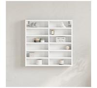 (white, 60 x 8.5 x 58 cm) vidaXL Vitrine Cabinet Wall Mounted Cabinet Floating Cabinet Engineered Wood