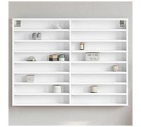 Vidaxl Vitrine Cabinet White 100X8.5X75 Cm Engineered Wood