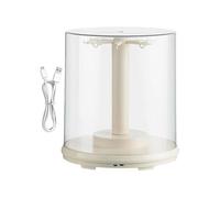 Display Cabinets for Dolls | Transparent Shelf for Figures - Protective Rotating Dustproof Stand for Display and Storage of Keychains, Plush Dolls and Figurines