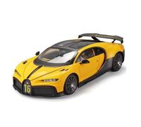 Display Cars 1:18 For Chiron Supercar Alloy Diecast Highly Realistic Scale Car Model Decorative Ornament Collection or Gift(Yellow)