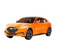 Display Cars 1:24 For Ford Mustang Mach-E Alloy New Energy Car Model Diecast Simulation Scale Metal Sports Car Model Collection or Gift(Orange)